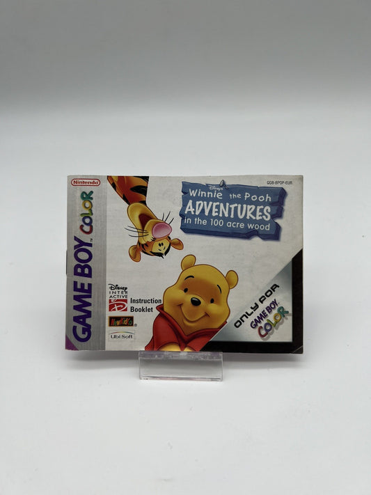 Winnie Puuh Pooh Abenteuer im Hundertmorgenwald  - Gameboy Color - Nur Anleitung
