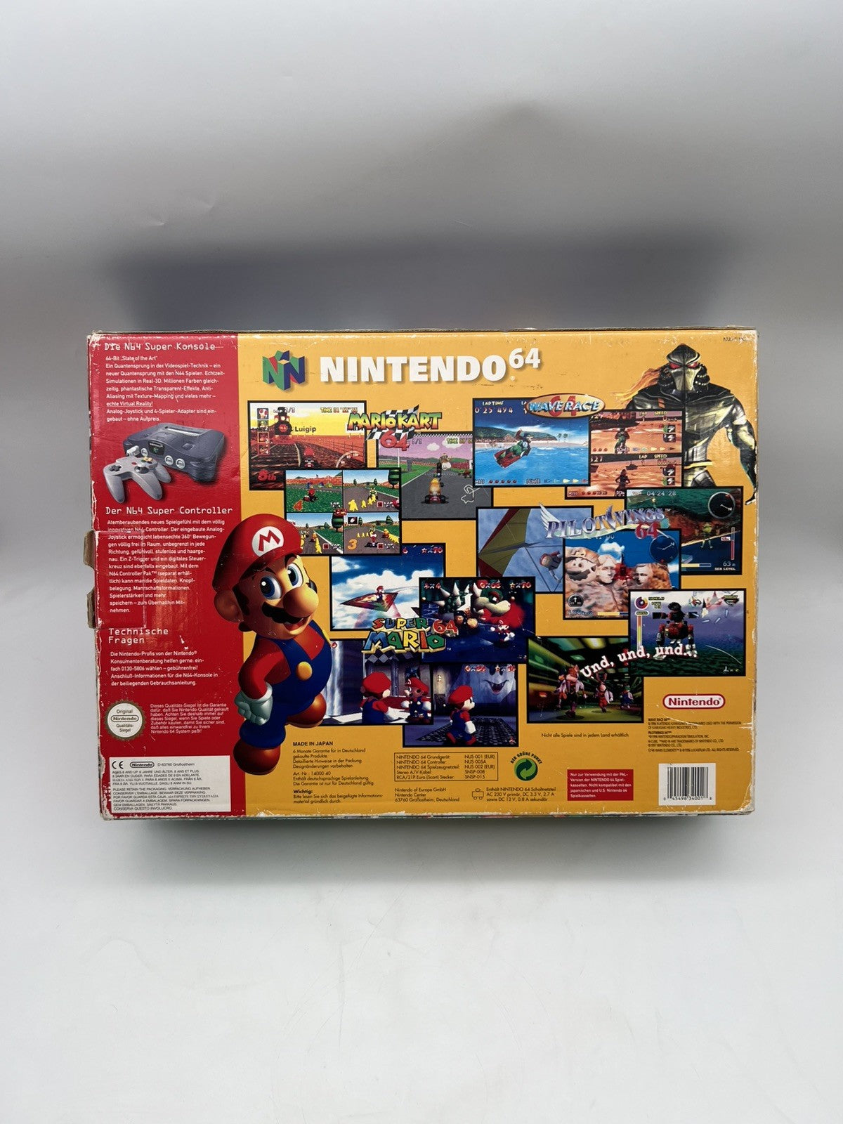 Nintendo 64 Konsole - N64 Schwarz - inkl. Kabel, Controller & OVP