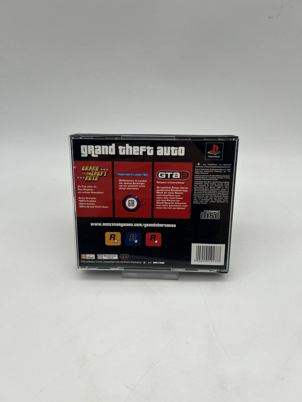 GTA Grand Theft Auto Collector's Edition - Playstation 1 PS1 - Eine CD Fehlt