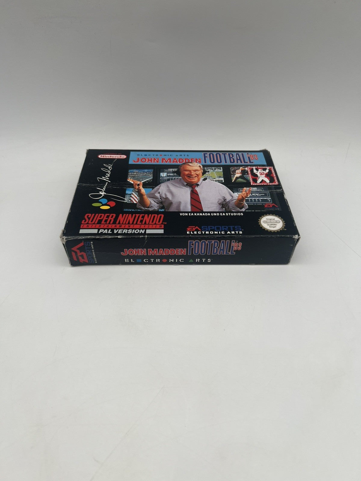 John Madden Football 93 - Super Nintendo SNES - Leerkarton - NUR OVP + Anleitung