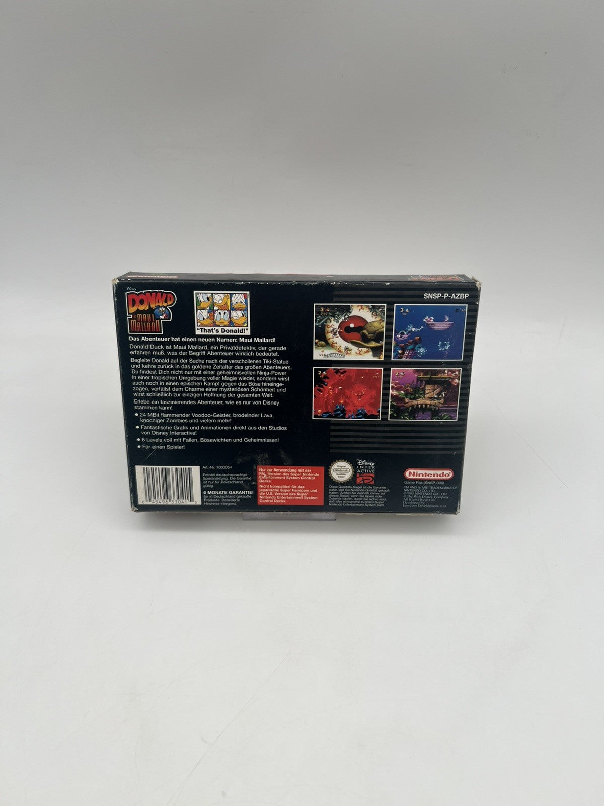 Donald in Maui Mallard Disney - Super Nintendo - SNES - Leerkarton- Ohne Spiel