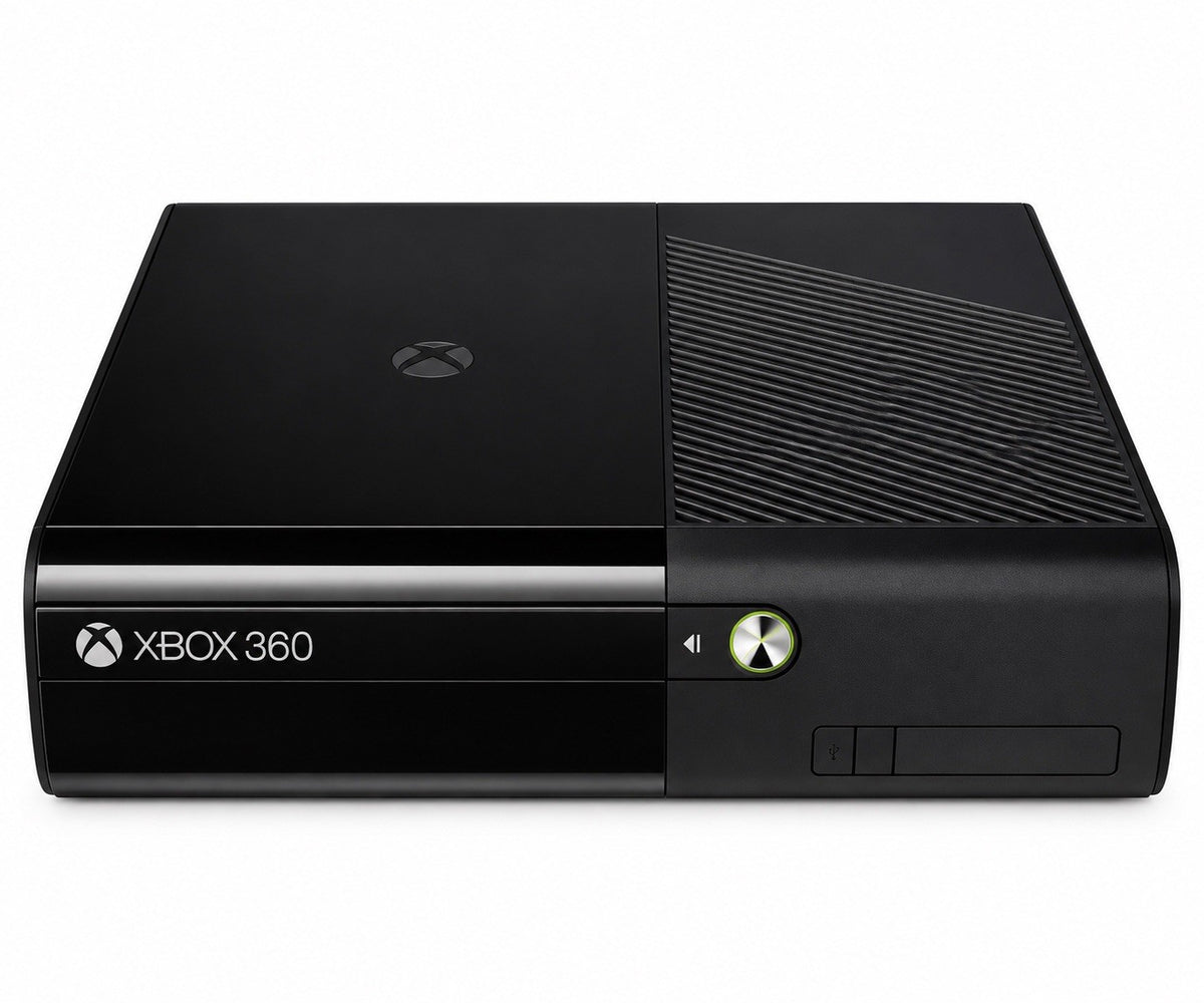 Microsoft Xbox 360 E Konsole - schwarz - Nur Konsole + Alle Kabeln