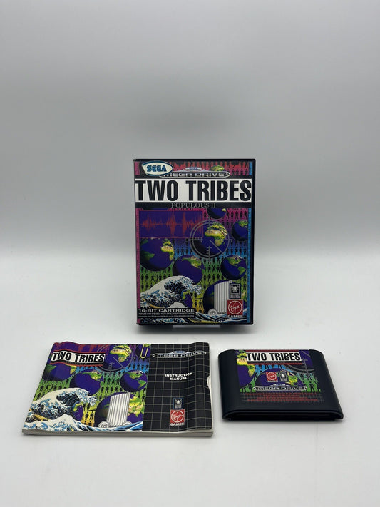 Populous 2 - Two Tribes - Sega Mega Drive - MD - OVP - Komplett - Original