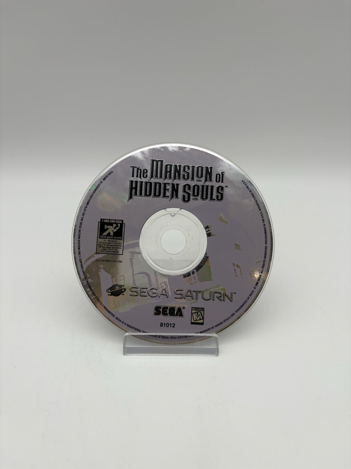 The Mansion of the Hidden Souls (Sega Saturn, 1995) - NTSC-U/C - Nur CD