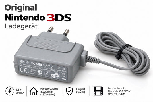 Nintendo Ladegerät / Netzteil Ladekabel DSi / 3Ds / 2Ds / New 3Ds / XL Original