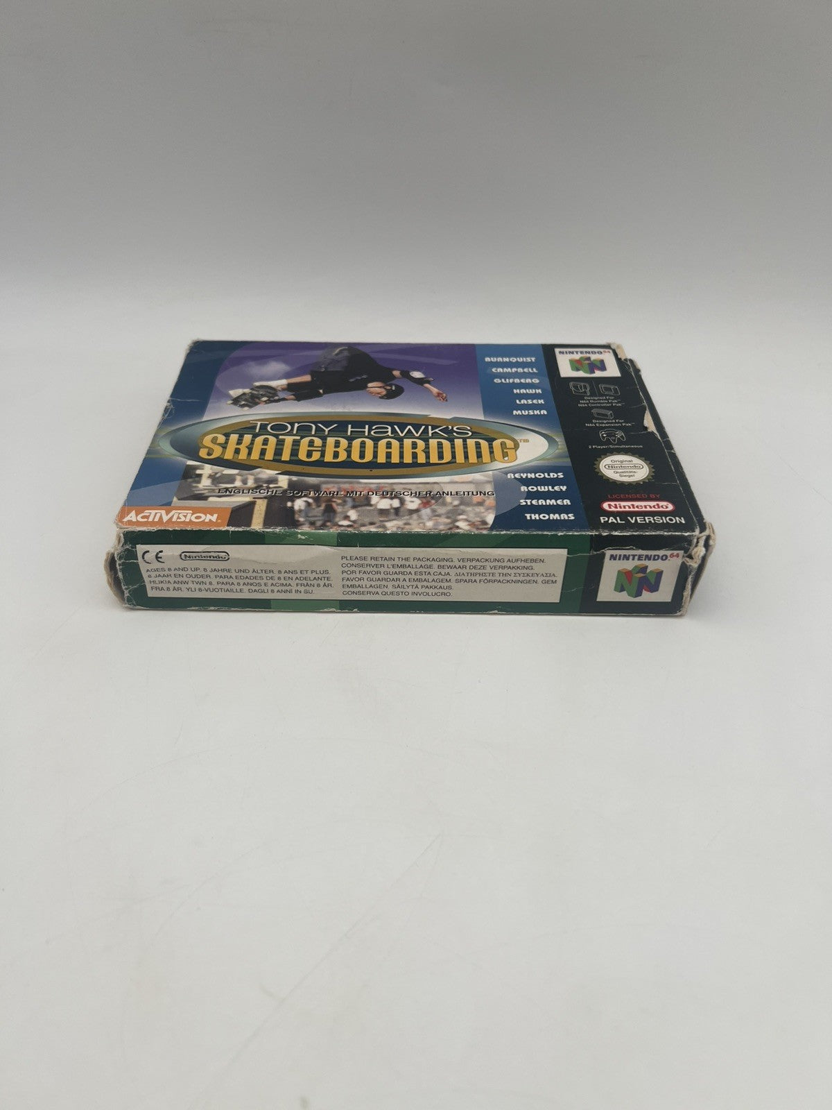 Tony Hawk's Skateboarding - Nintendo 64 - N64 - Leerkarton - NUR OVP + Anleitung