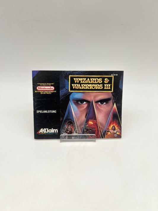 Wizards & Warriors III 3 - Nintendo NES - Nur Anleitung - Original