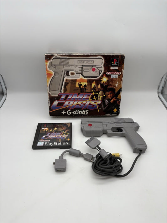 Time Crisis - G-Con45 - Gun - Sony PlayStation 1 - PS1 - OVP + Anleitung