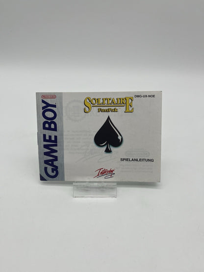 Solitaire Fun Pak - Nintendo Gameboy - Nur Anleitung