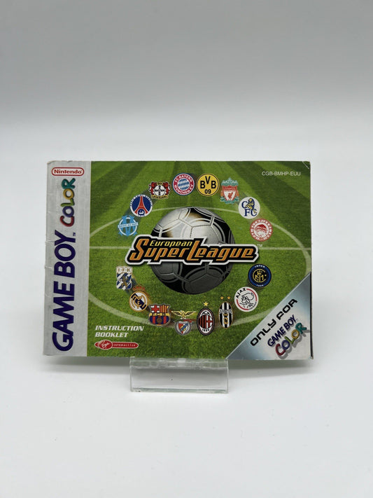 European Super League - Nintendo Gameboy Color - Nur Anleitung