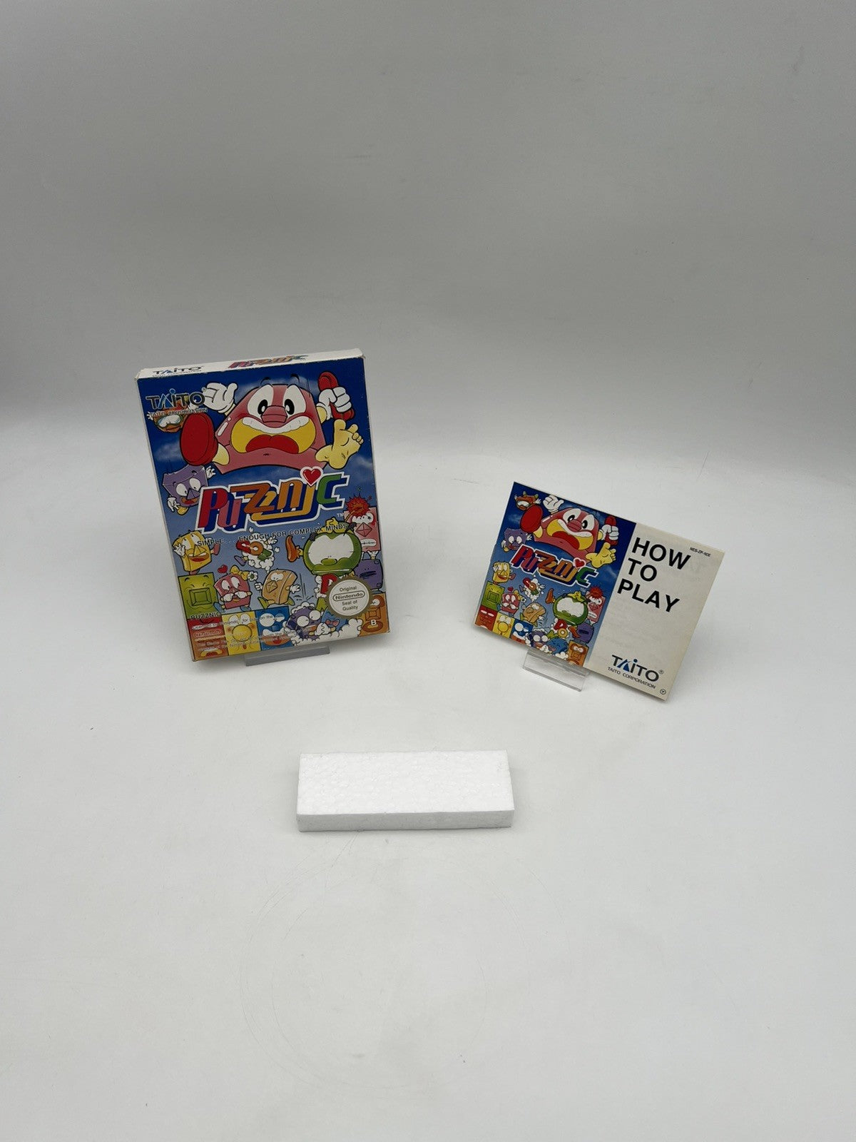 PUZZNIC - Nintendo Nes - Leerkarton - OVP + Anleitung - Ohne Spiel