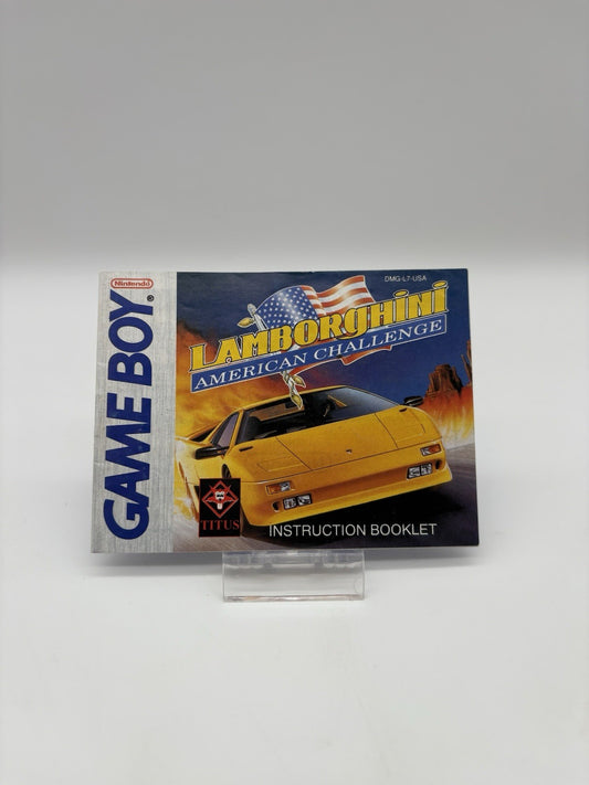 Lamborghini: American Challenge - Nintendo GameBoy Classic - Nur Anleitung