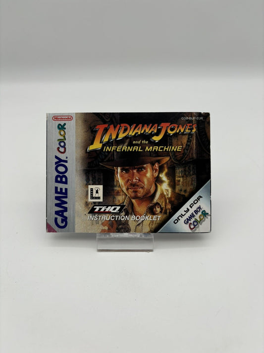 Indiana Jones and the Infernal Maschine - Nintendo Gameboy Color - Nur Anleitung