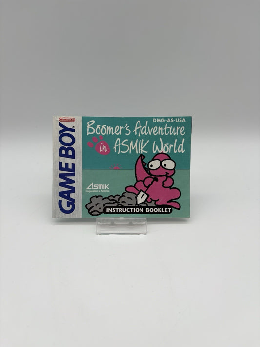 Boomers Adventure Asmik World - Nintendo Gameboy Classic - Nur Anleitung