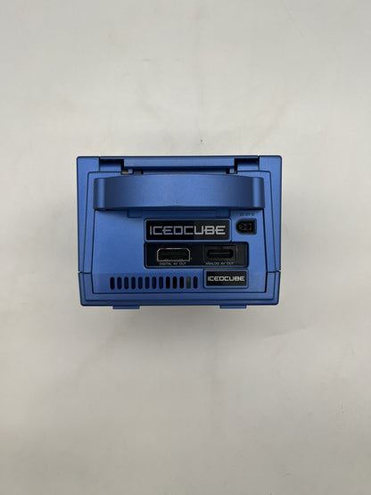 Nintendo Gamecube Konsole Icedcube Blau Metallic Blue Nur konsole + Kabeln Only