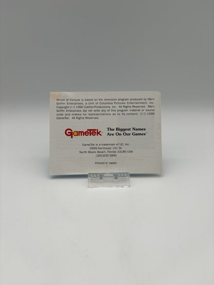 Wheel of Fortune - Nintendo GameBoy - Nur Anleitung