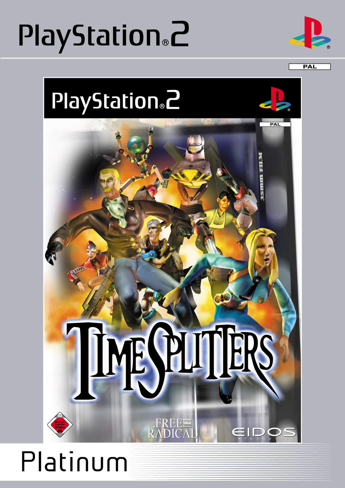 TimeSplitters Sony PlayStation 2 PS2 Leerhülle Nur OVP +Anleitung Time Splitters