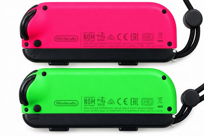 Nintendo Switch Joy-Con 2er-Set Neon-Grün / Pink - Original - Getestet