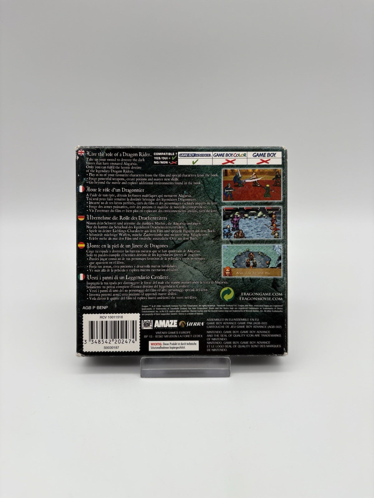 Eragon (Nintendo GameBoy Advance) - GBA - OVP + Anleitung