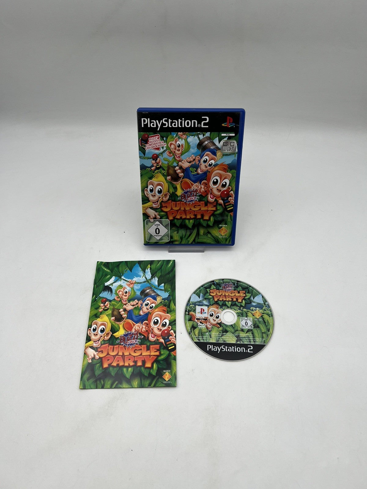 Buzz! Junior Jungle Party - Sony PlayStation PS2 inkl. original Buzz Buzzer