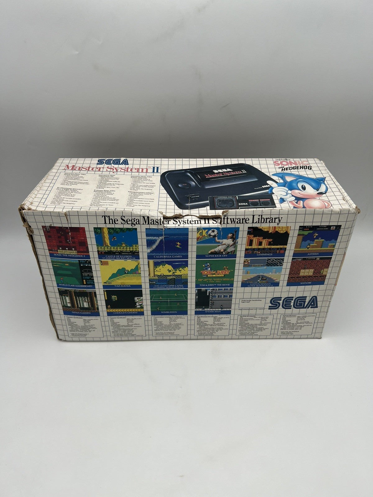 Sega Master System II 2 - Konsole - Sonic The Hedgehog - OVP - Retro