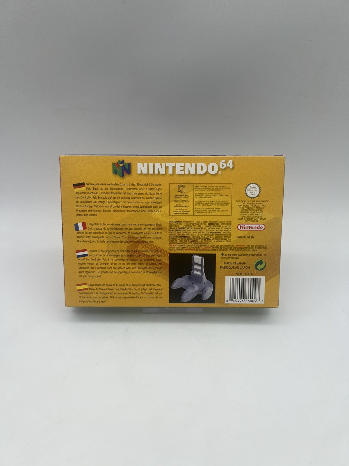 Controller Pak - Nintendo 64 - N64 - OVP + Anleitung
