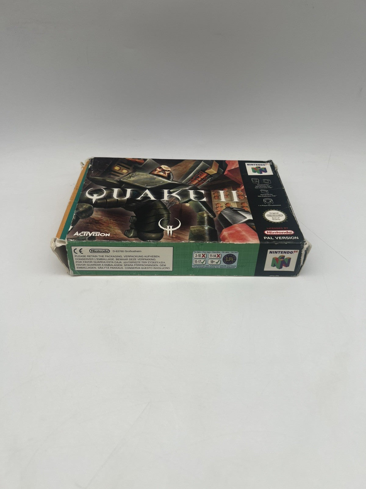 Quake 2 Nintendo 64 - N64 - Leerkarton - OVP + Anleitung - Ohne Spiel