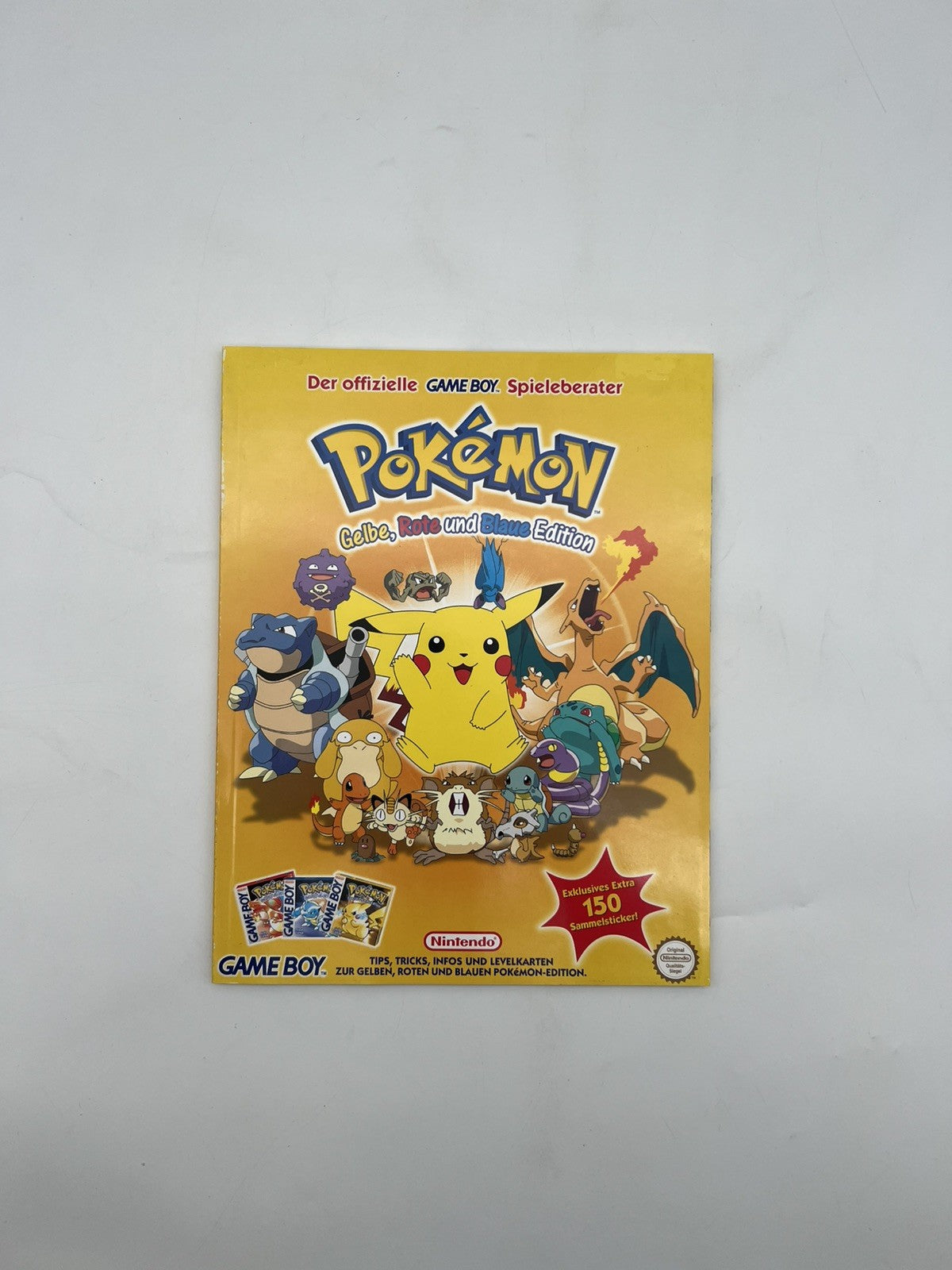 Der offizielle GameBoy Spieleberater Pokemon Gelb Rote Blaue Edition Mit Sticker