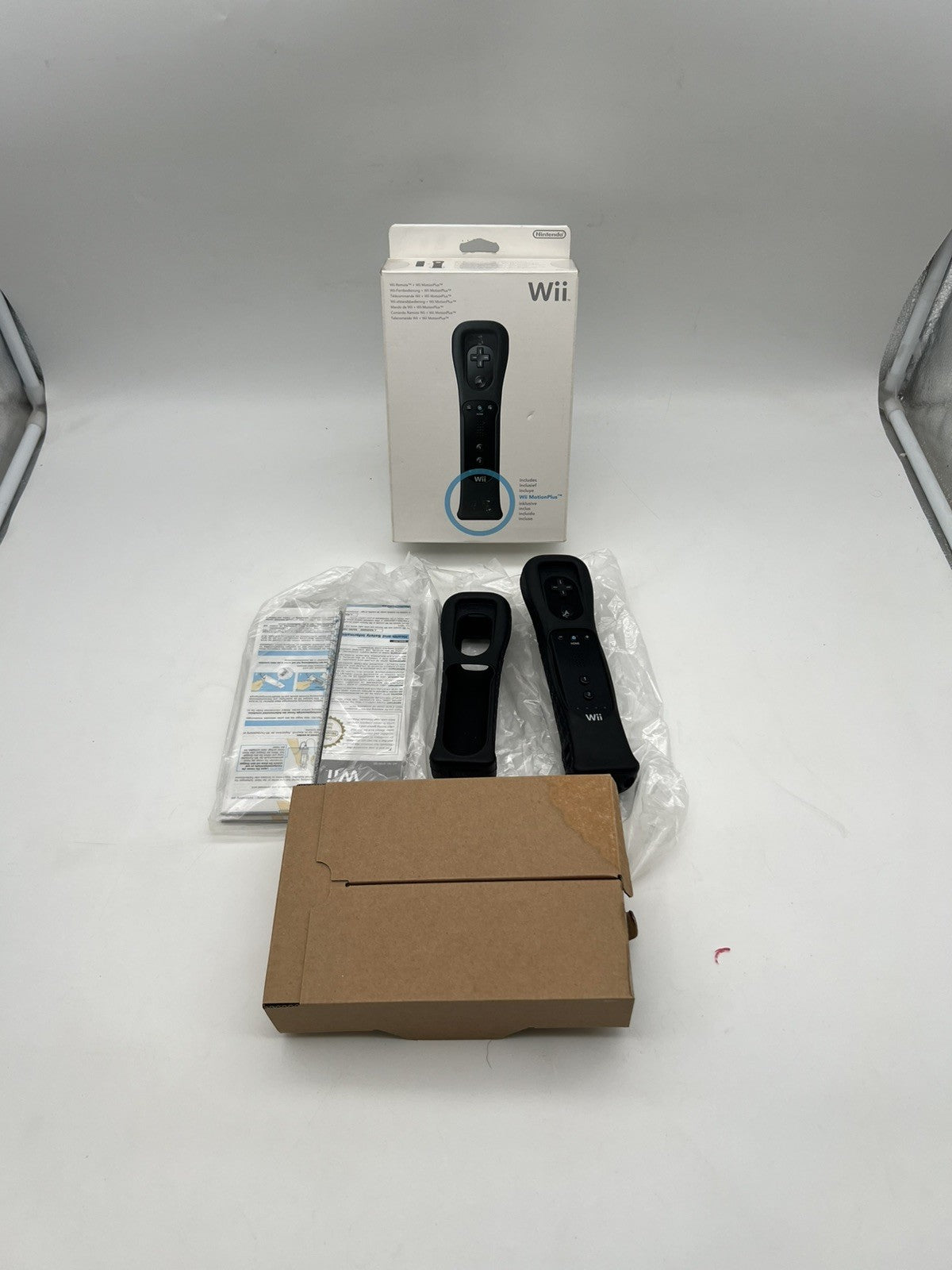 Nintendo Wii Remote Controller + Motion Plus Adapter schwarz  OVP