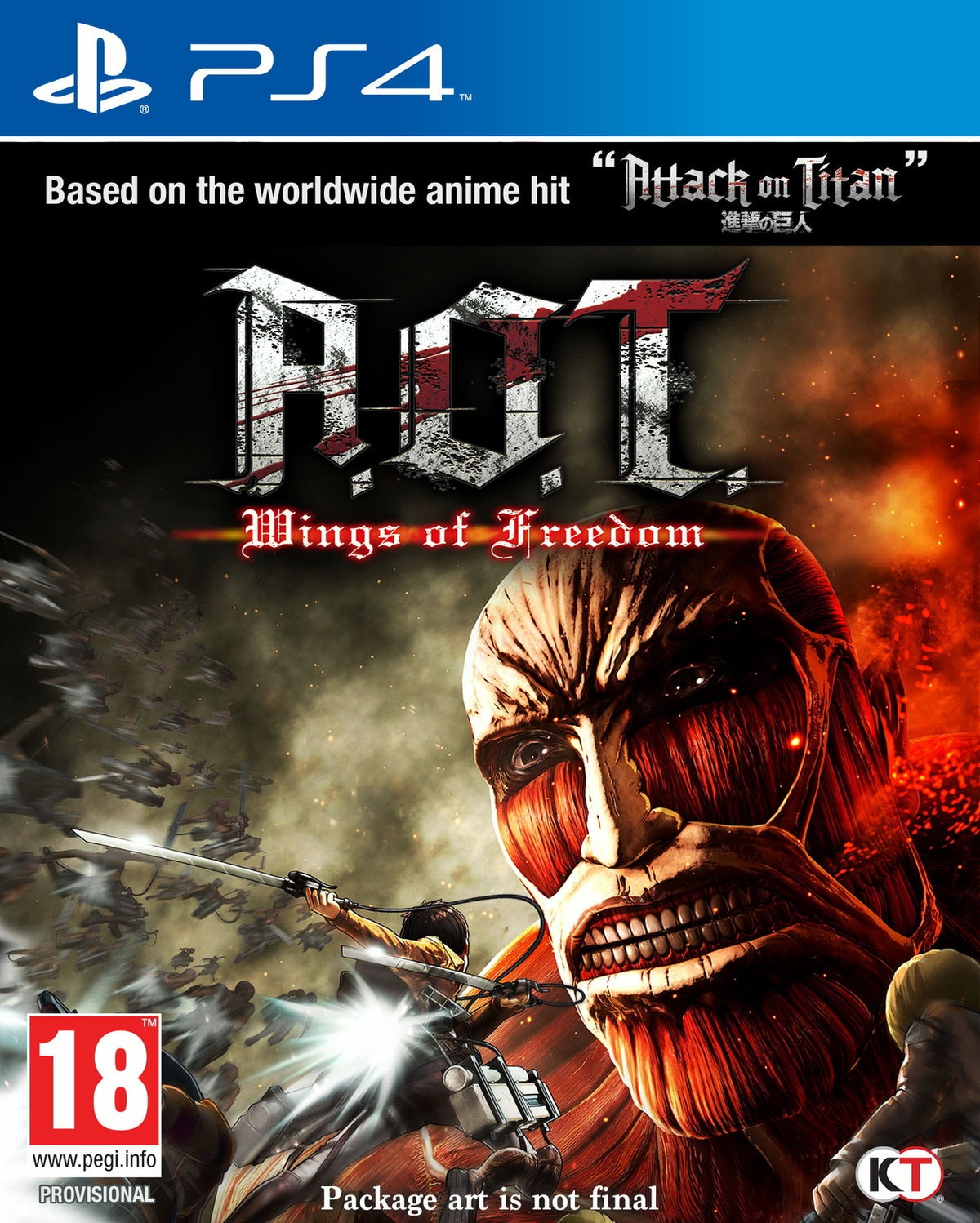 A.O.T. Wings of Freedom - Sony PlayStation 4 - PS4 - Neu & Sealed