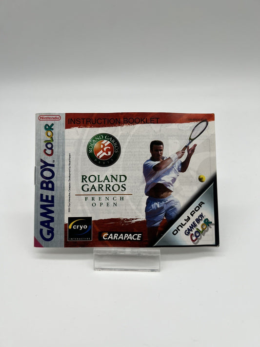 Roland Garros French Open - Nintendo GameBoy Color - Nur Anleitung