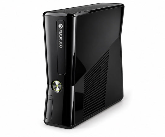 Microsoft Xbox 360 S Slim Konsole - Hochglanz Schwarz - Inkl. Alle Kabeln
