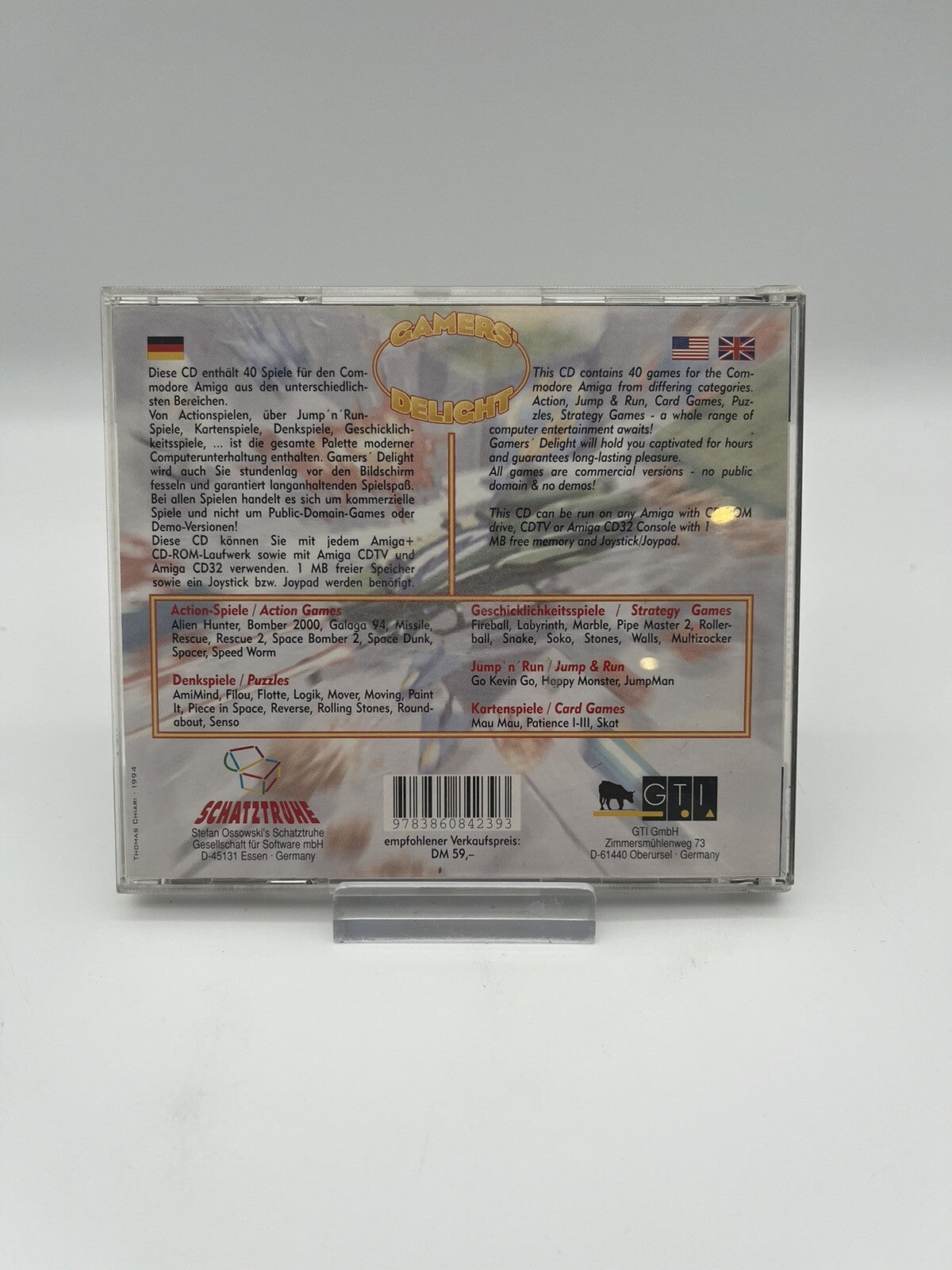 Gamers' Delight - Commodore Amiga CD32 - OVP - Original