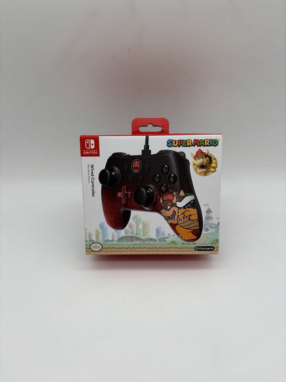 Nintendo Switch Wired Controller Super Mario mit Bowser Design Power A NEU & OVP