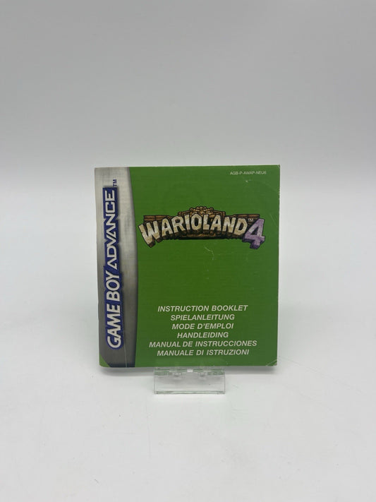Wario Land 4 - Nintendo GameBoy Advance - GBA- Nur Anleitung