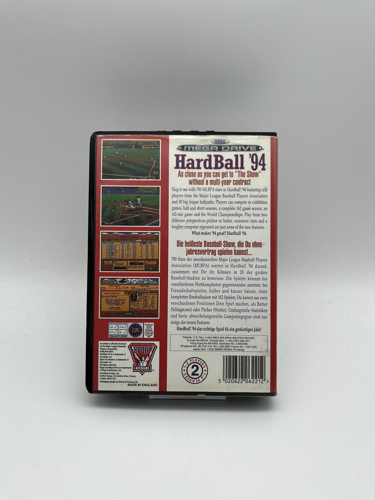 Hardball '94 - SEGA Mega Drive - OVP - Ohne Anleitung - Original