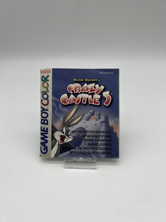 Bugs Bunny Crazy Castle 3 - Nintendo Gameboy Color Nur Spielanleitung Anleitung