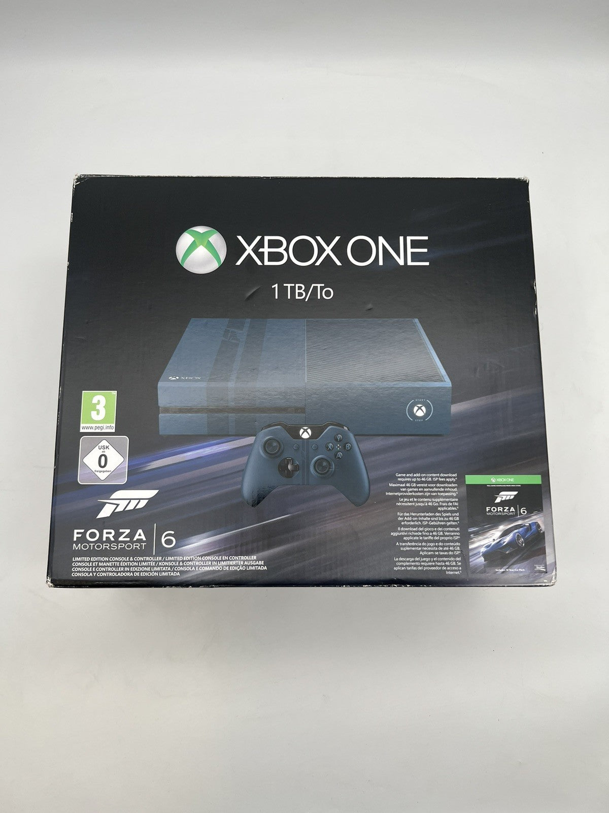 Microsoft Xbox One Forza 6 Limited Edition Konsole - 1TB - Blau - Komplett - OVP