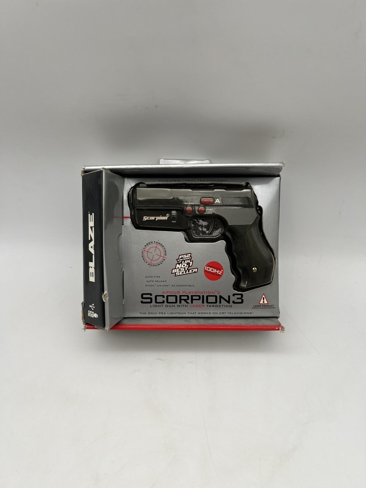 Scorpion 3 Lightgun – pistole für Sony PlayStation 2 -  (PS1 PS2) - OVP - Gun