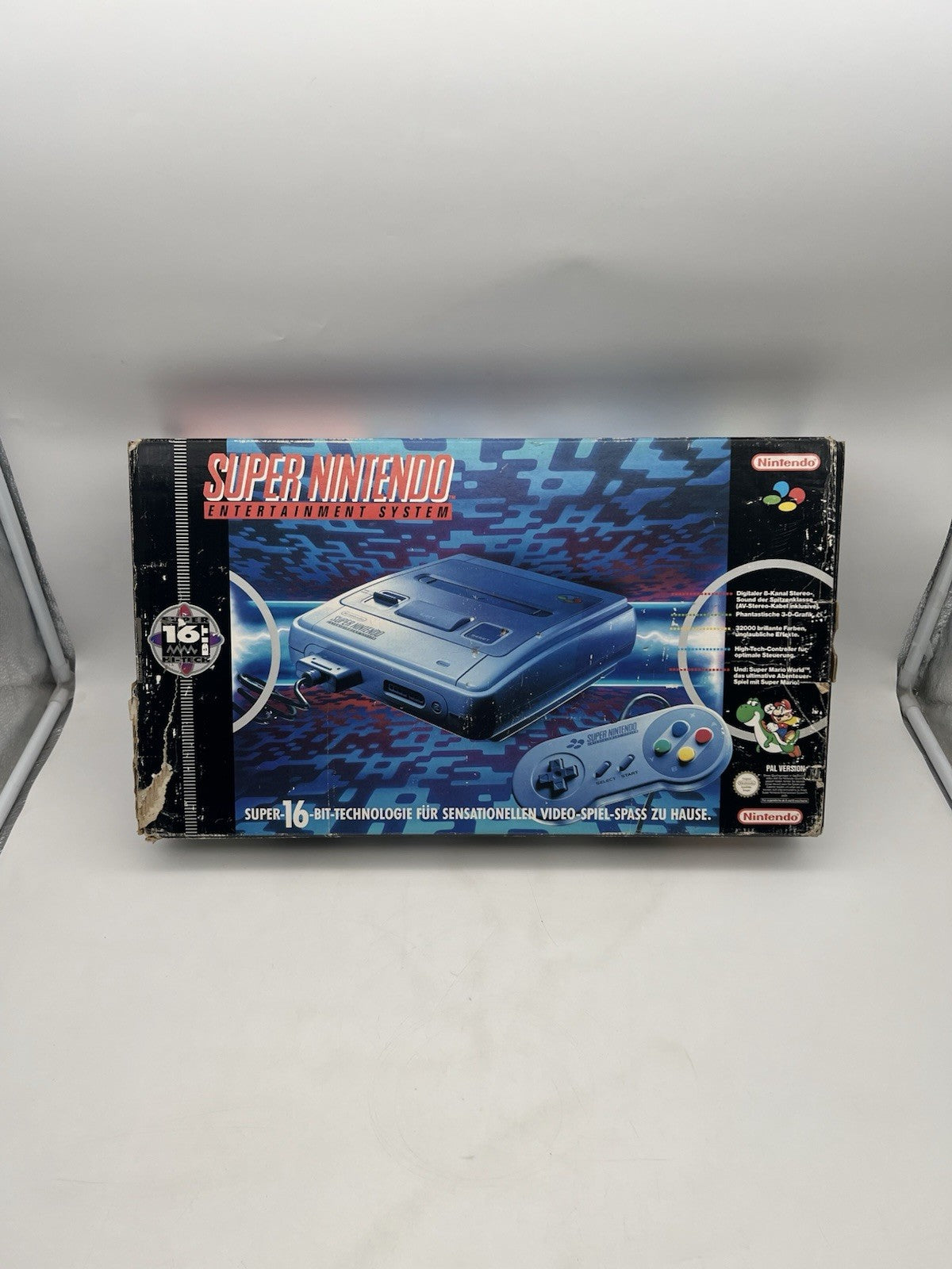Super Nintendo - SNES Konsole - Controller + Alle Kabeln - OVP - Original
