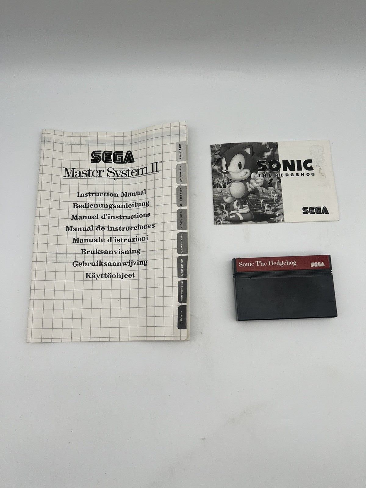 Sega Master System II 2 - Konsole - Sonic The Hedgehog - OVP - Retro