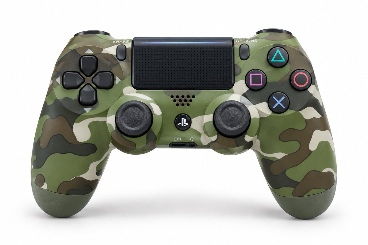 PS4 Dualshock Controller v2 Green Camouflage Sony PlayStation 4 Original Wireles