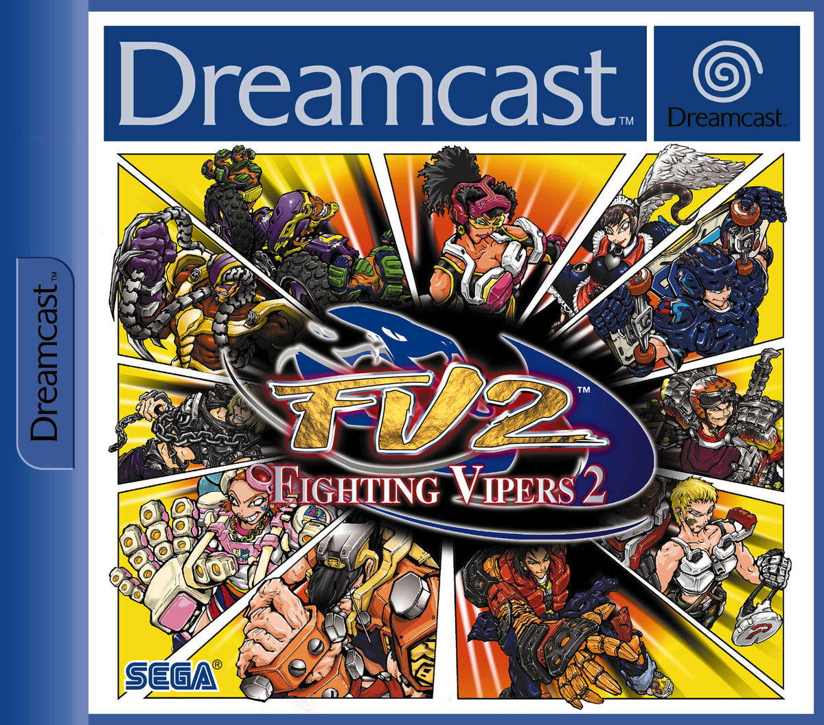 Fighting Vipers 2 - Sega Dreamcast - OVP + Anleitung