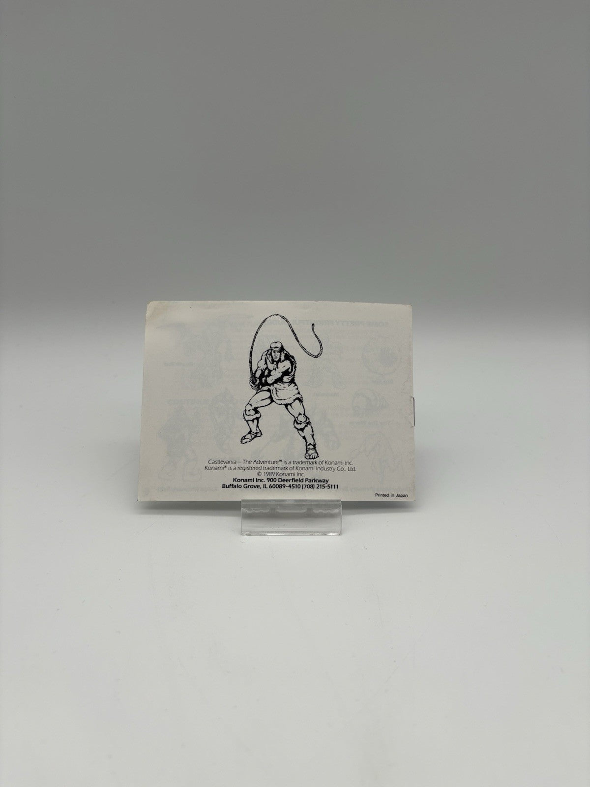The Castlevania Adventure - Nintendo Gameboy Classic - USA - Nur Anleitung