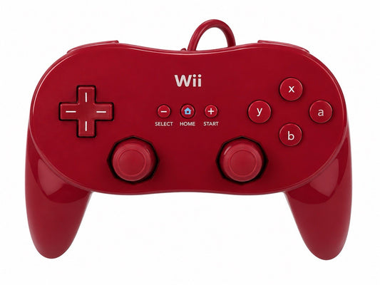 Nintendo Wii Classic Pro Controller - Rot - getestet - Original
