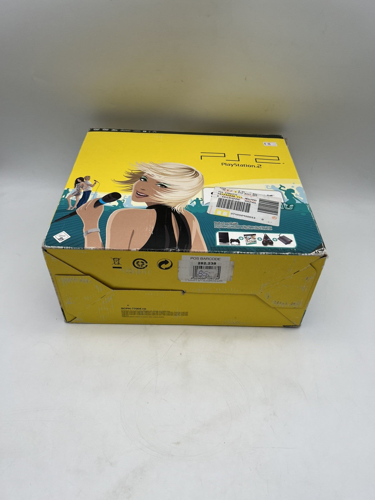 Sony PlayStation 2 PS2 Slim Leerkarton Nur OVP - Ohne Konsole - Singstar Edition