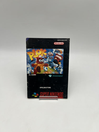 Plok - Super Nintendo - SNES - Nur Anleitung - Original