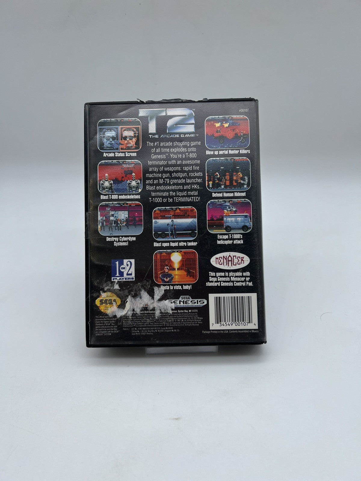 T2 The Arcade Game - Terminator 2 - Sega Genesis - OVP + Anleitung
