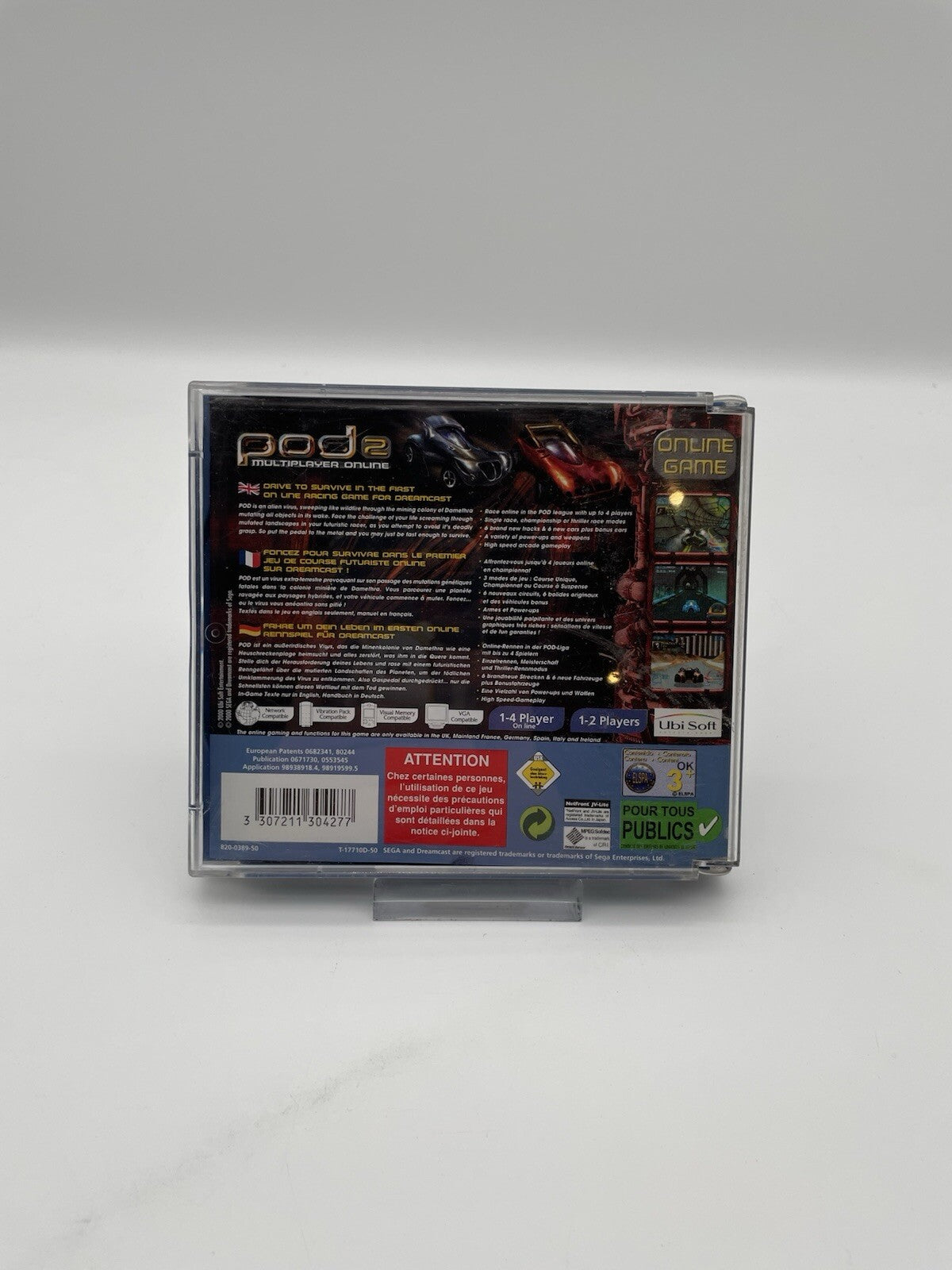 Pod 2 (Sega Dreamcast, 2000) - OVP + Anleitung