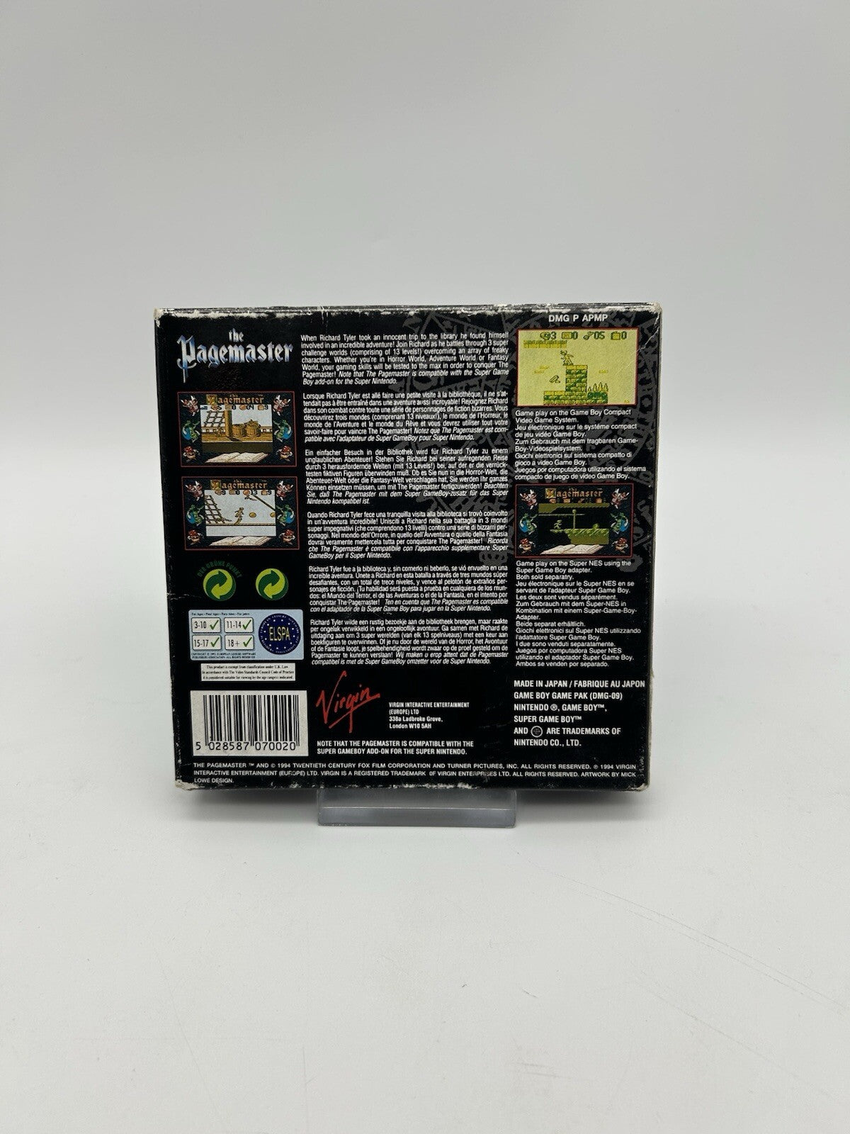 The Pagemaster - Nintendo Gameboy Classic - OVP + Anleitung